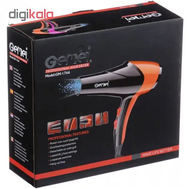 سشوار حرفه ای جیمی مدل GM-1766