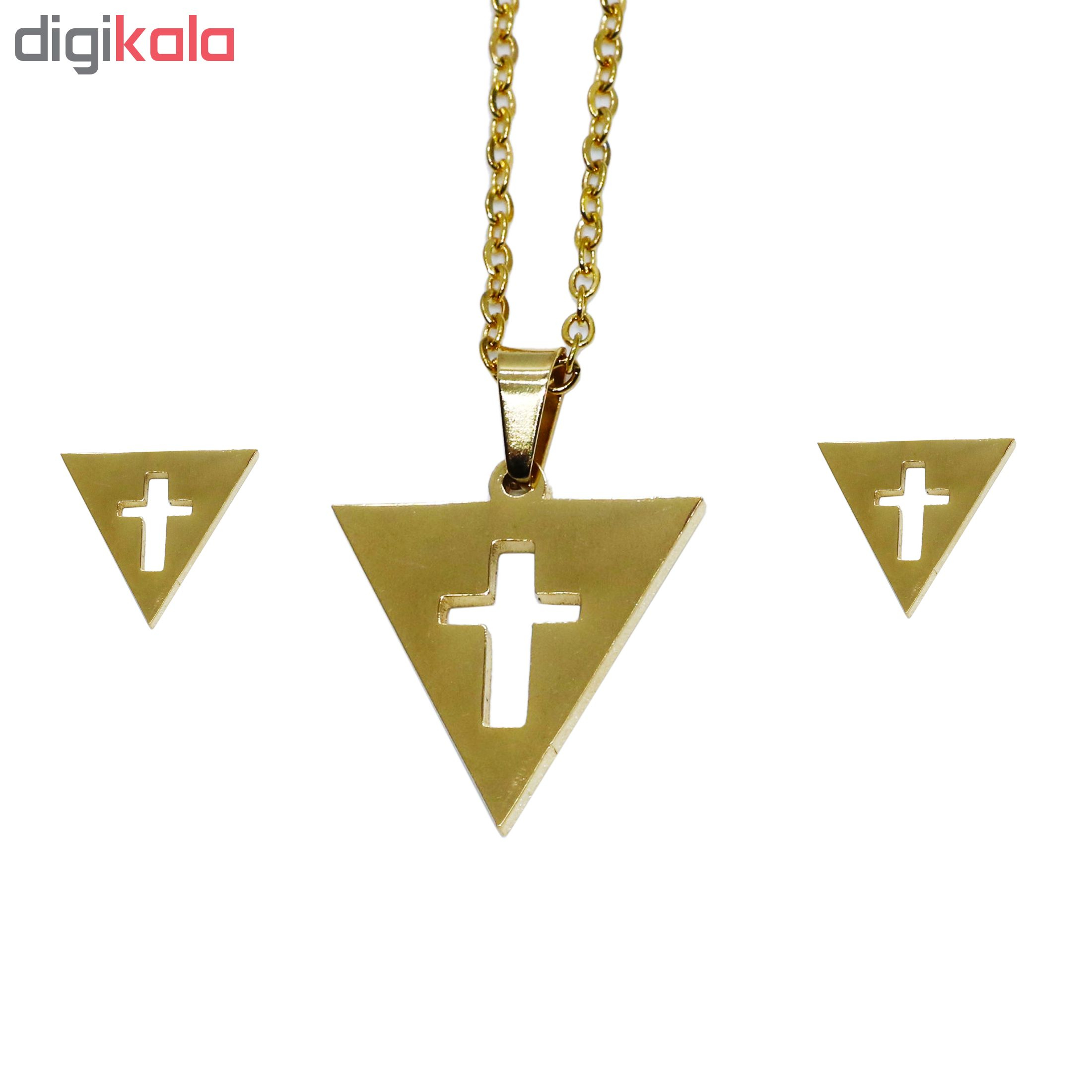 نیم ست مردانه طرح صلیب کد ba043