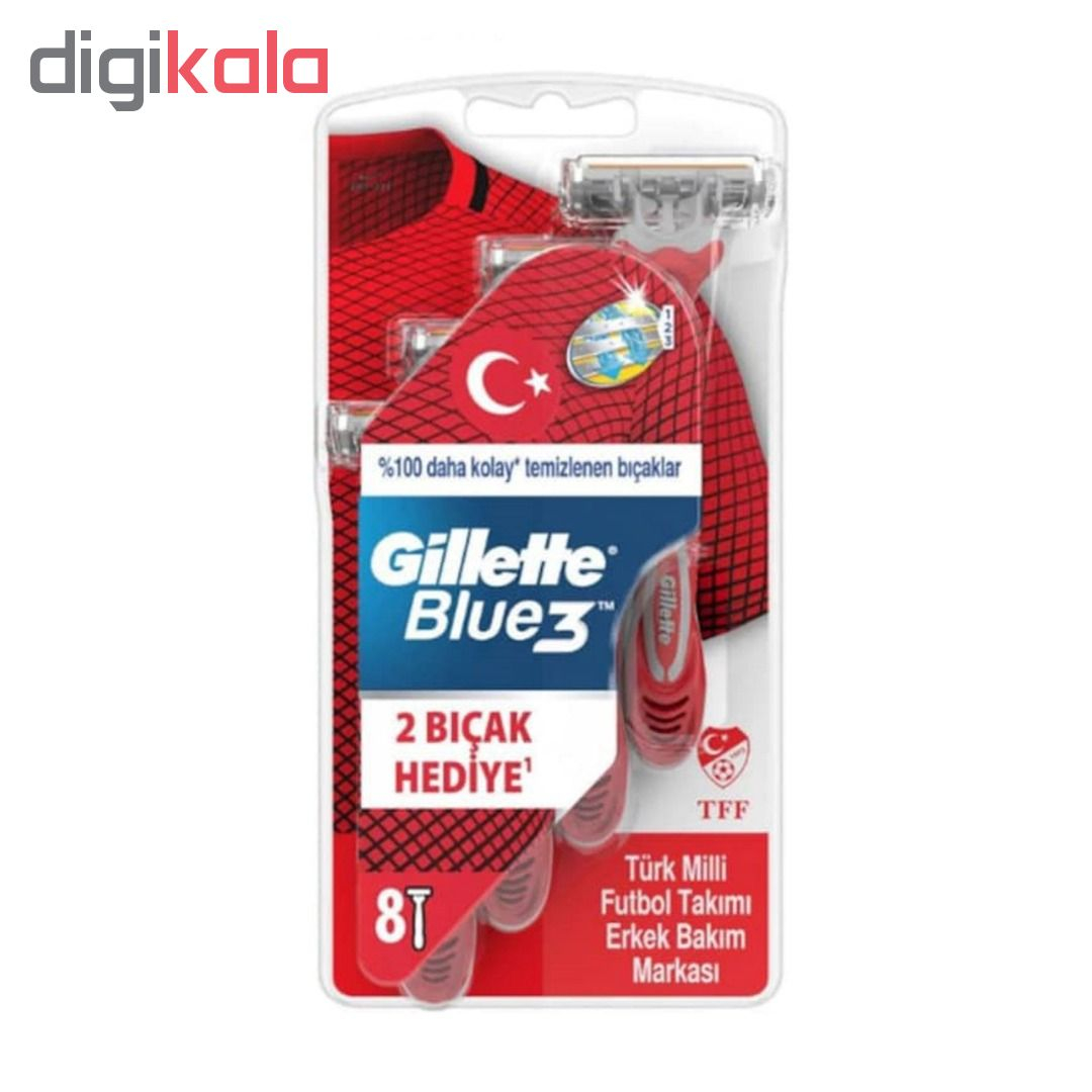 خودتراش ژیلت مدل Blue 3 بسته 8 عددی