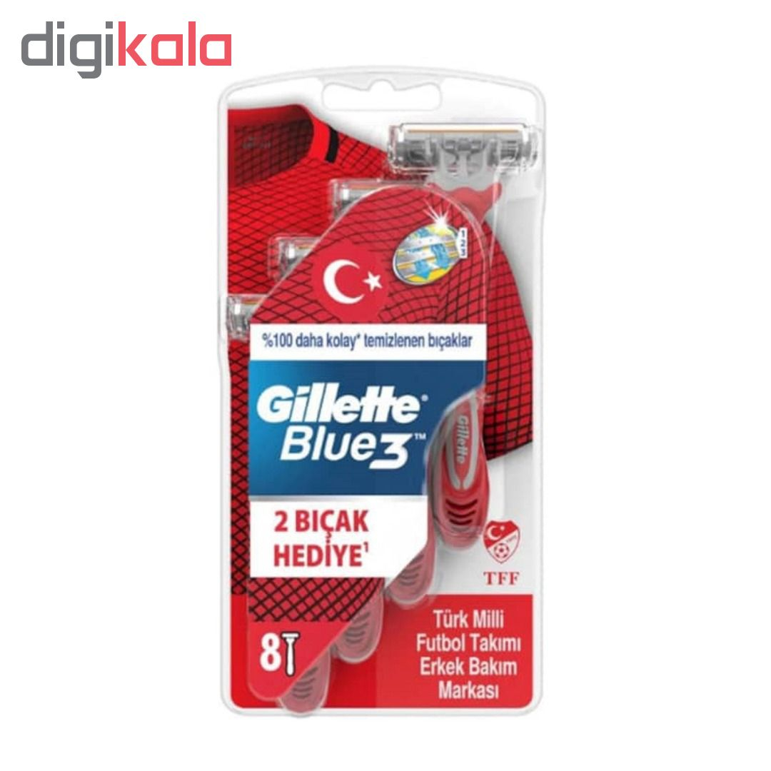 خودتراش ژیلت مدل Blue 3 بسته 8 عددی