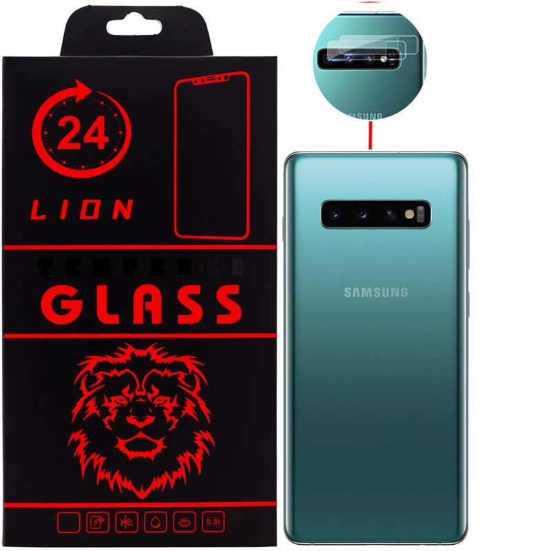 محافظ لنز دوربین لاین مدل RL007 مناسب برای گوشی موبایل سامسونگ Galaxy S10 Plus بسته 2 عددی