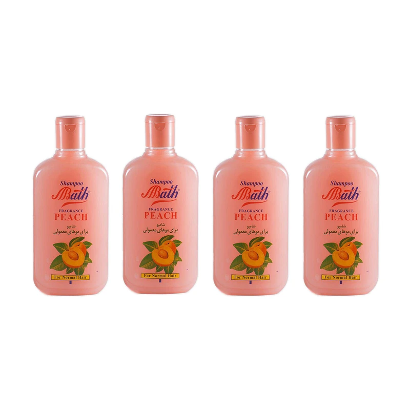 شامپو مو بس مدل Peach حجم 280 میلی لیتر مجموعه 4 عددی