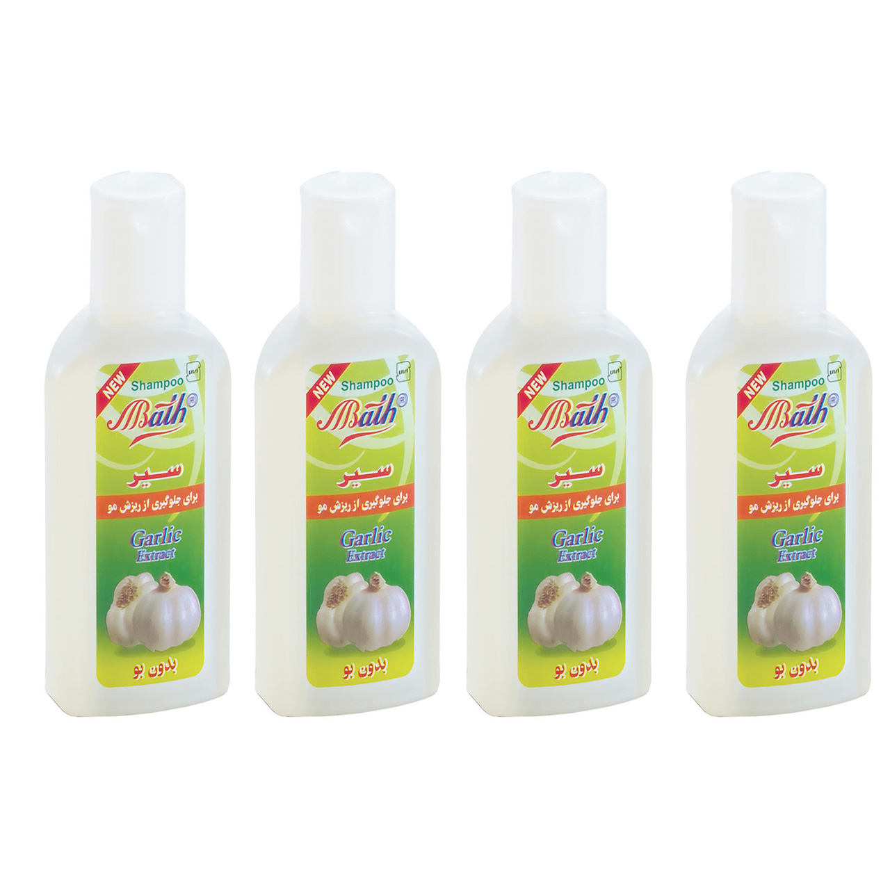 شامپو مو بس مدل Garlic حجم 280 میلی لیتر مجموعه 4 عددی