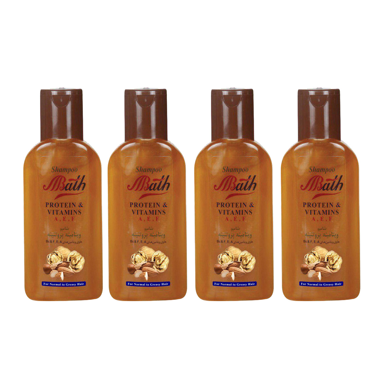 شامپو مو بس مدل Walnut & Almond حجم 280 میلی لیتر مجموعه 4 عددی