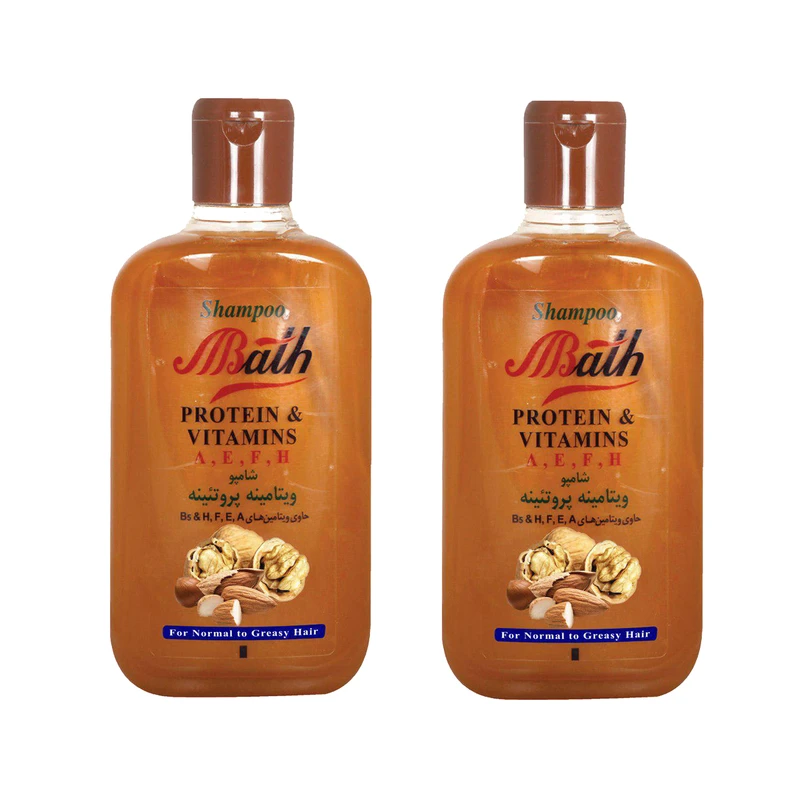 شامپو مو بس مدل Walnut & Almond حجم 1000 میلی لیتر مجموعه 2 عددی