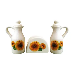 آبلیمو خوری مدل Sunflower بسته 2 عددی به همراه نگهدارنده دستمال