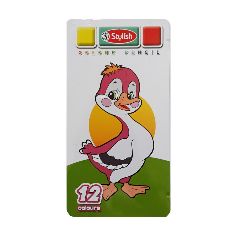 مداد رنگی 12 رنگ استایلیش کد 8