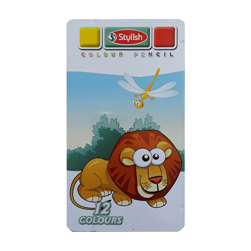 مداد رنگی 12 رنگ استایلیش کد 6