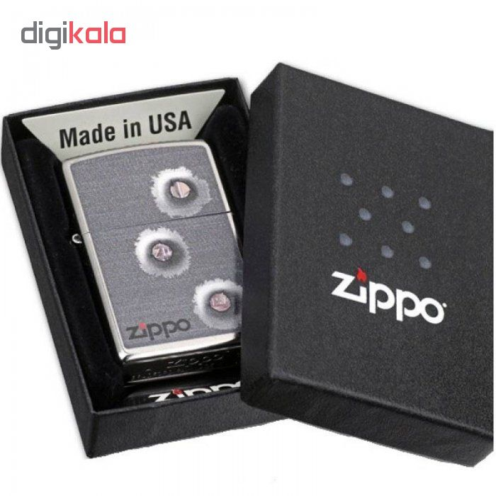 فندک زیپو مدل Bullet Holes کد 28870