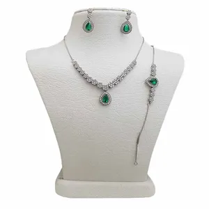 نیم ست نقره زنانه ترمه 1 کد SE 1044