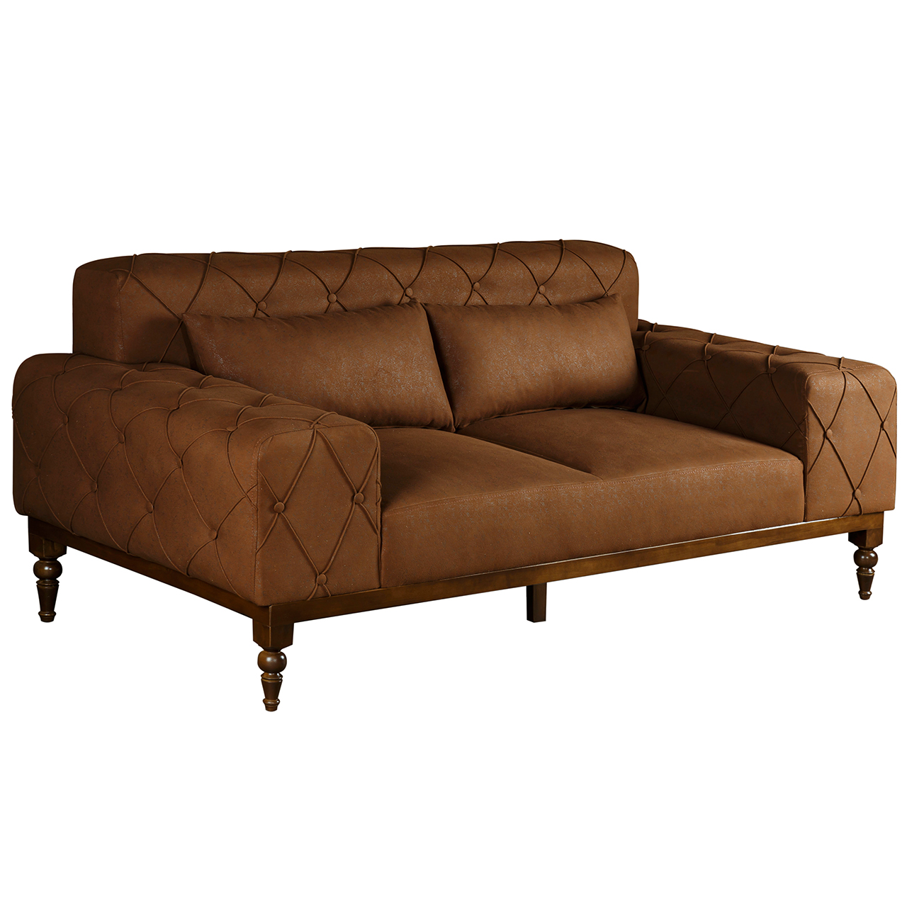 مبل راحتی دو نفره چشمه نور کد MA-314/2-BR-BR