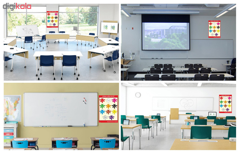 پوستر آموزشی چاپ پارسیان طرح آموزش زبان انگلیسی مدل 011 WHAT COLOR IS IT