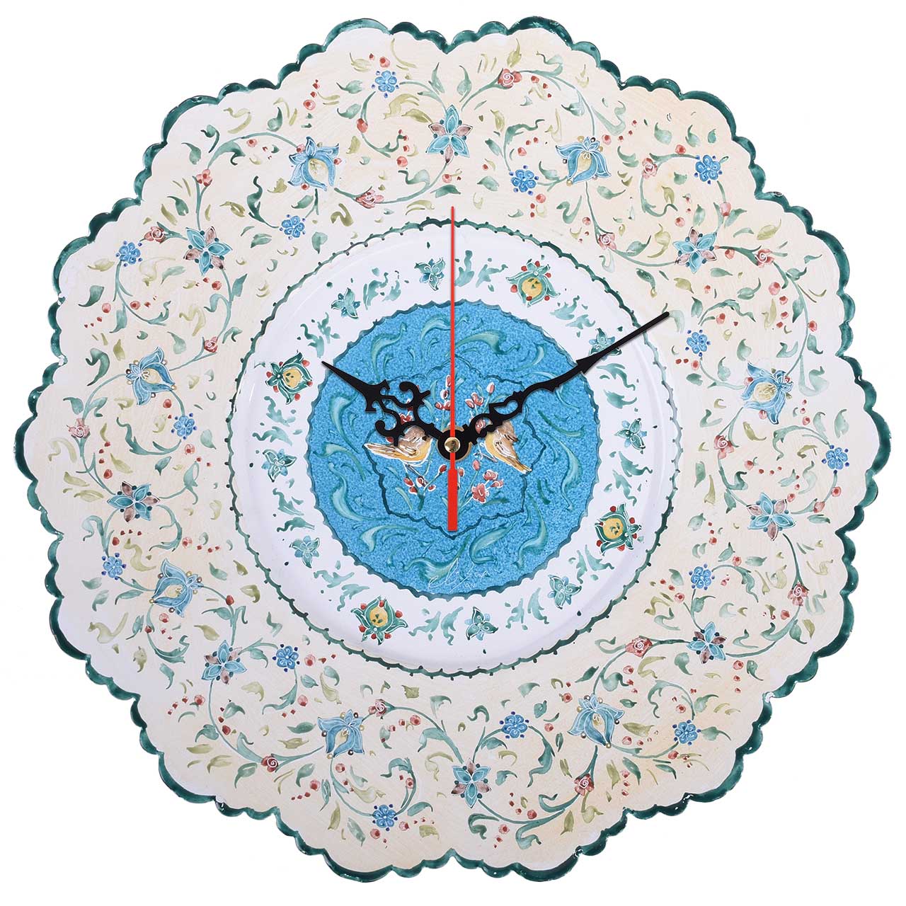 ساعت میناکاری صالحی زاده طرح حوض فیروزه مدل 00-23 سایز 30 سانتیمتر