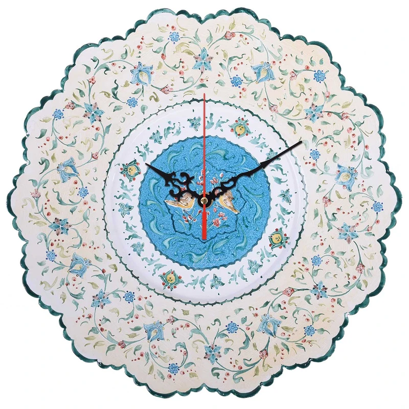 ساعت میناکاری صالحی زاده طرح حوض فیروزه مدل 00-23 سایز 30 سانتیمتر