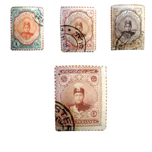 تمبر یادگاری سری قاجار مدل احمدی کد 44f مجموعه 4 عددی