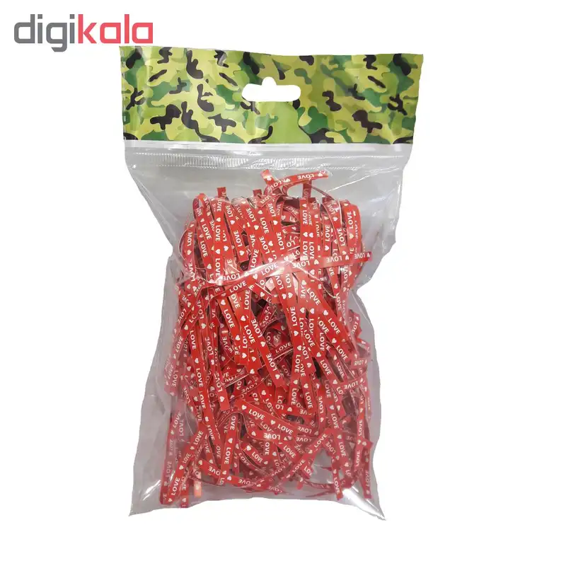 پوشال تزیینی کادو طرح آی لاو یو