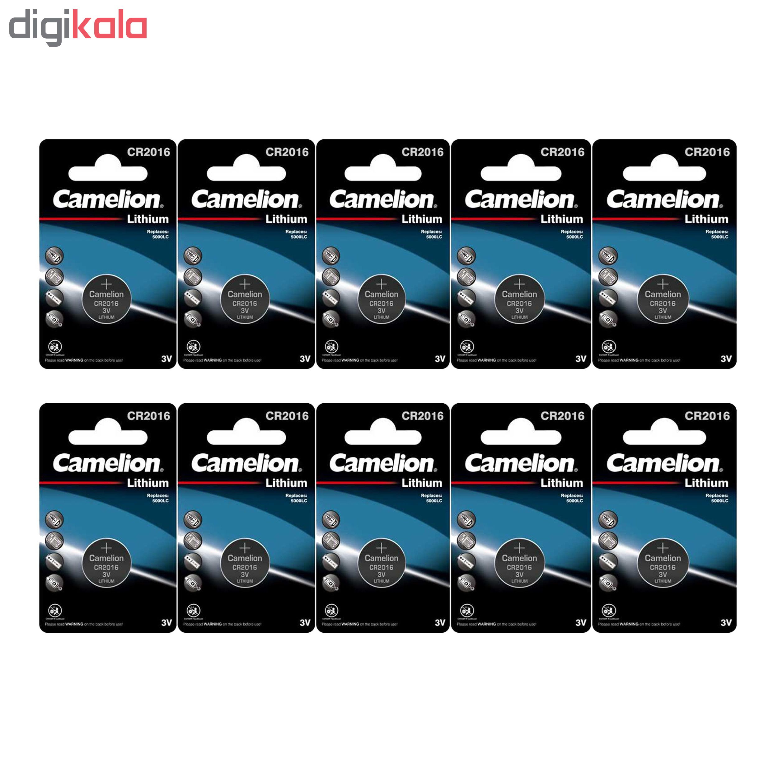 باتری سکه ای کملیون مدل CR2016 بسته 10 عددی