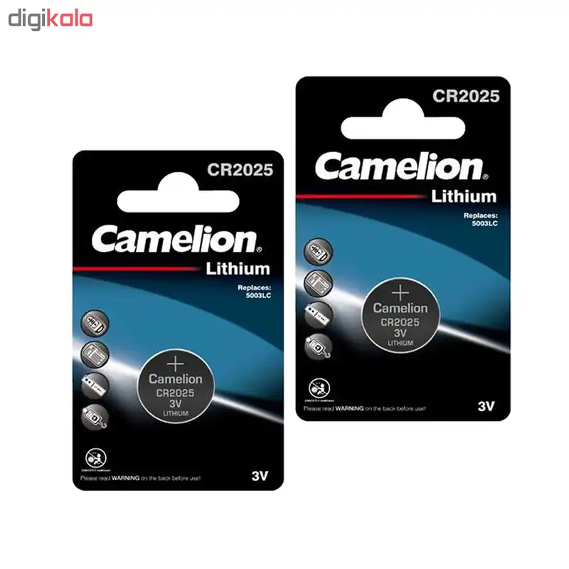 باتری سکه ای کملیون مدل CR2025 بسته 2 عددی