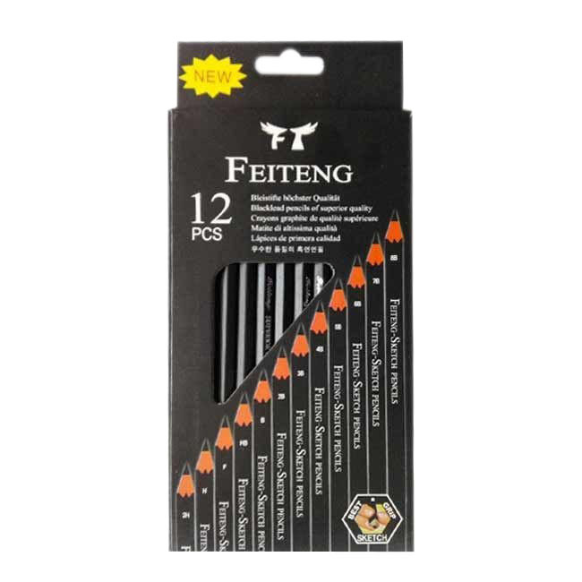 مداد طراحی فیتنگ مدل FE12 مجموعه 12 عددی