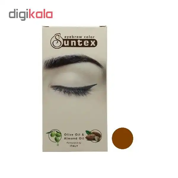 کیت رنگ ابرو سانتکس شماره C7-E8.3 حجم 30 میلی لیتر رنگ بلوند طلایی روشن