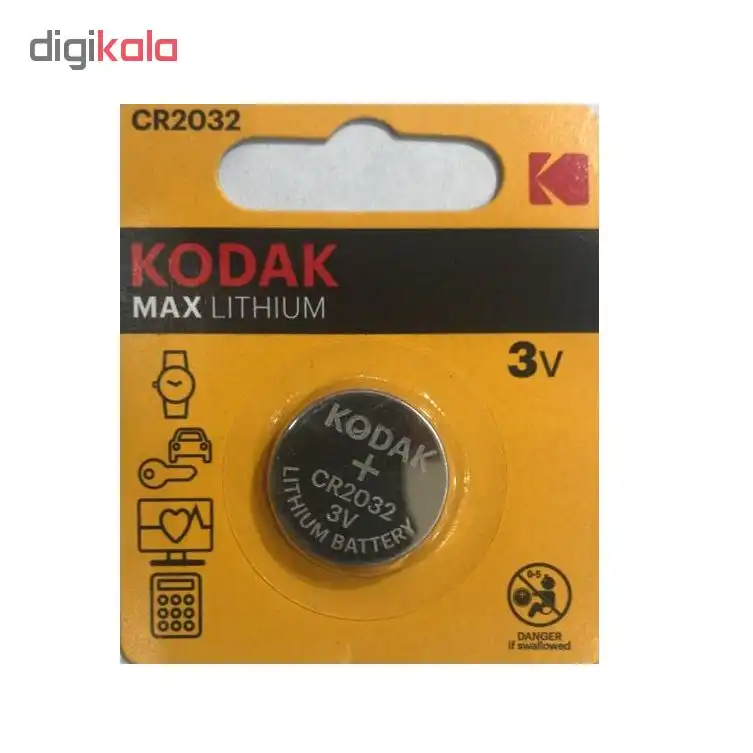 باتری سکه ای کداک مدل MAX LITHIUM CR 2032