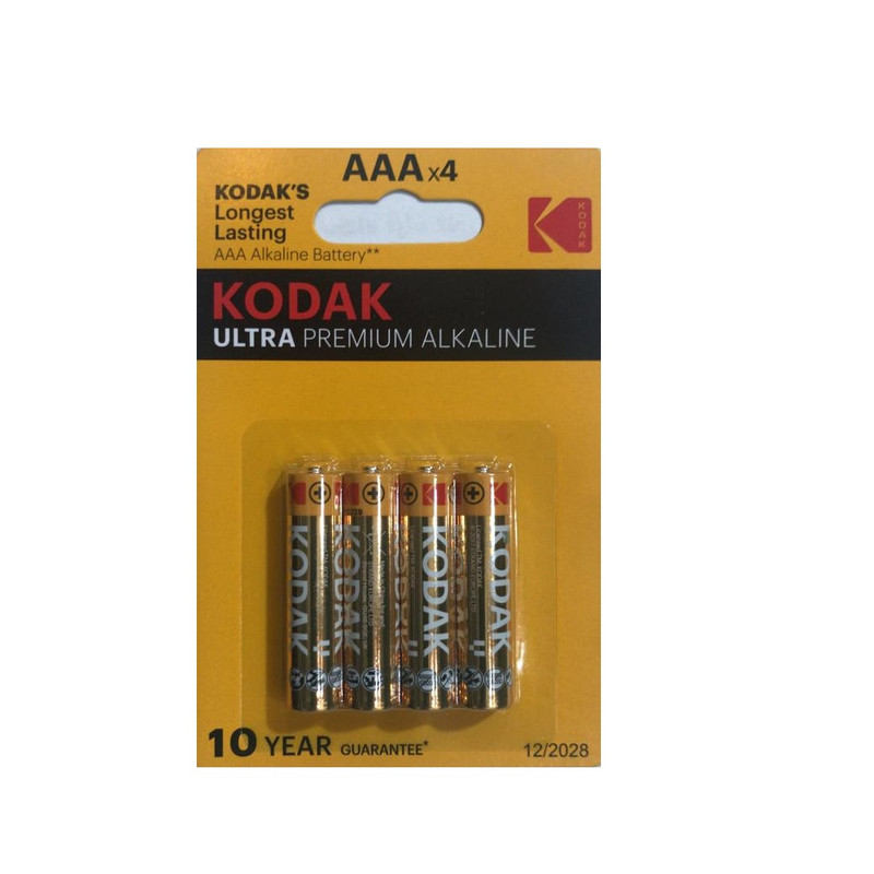 باتری نیم قلمی کداک مدل ULTRA PREMIUM ALKALINE بسته 4 عددی 