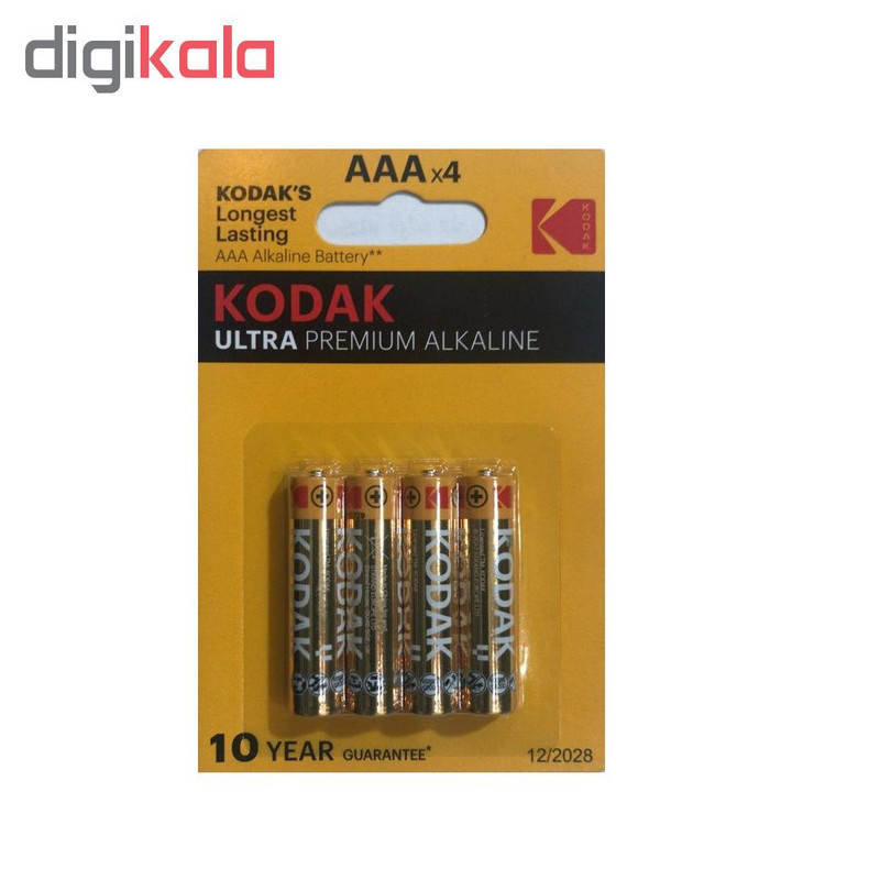 باتری نیم قلمی کداک مدل ULTRA PREMIUM ALKALINE بسته 4 عددی