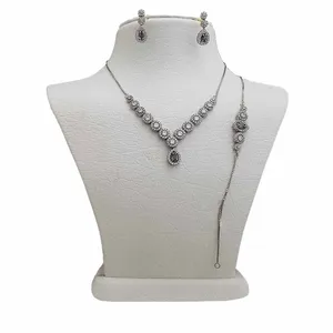 نیم ست نقره زنانه ترمه 1 کد SE 1049