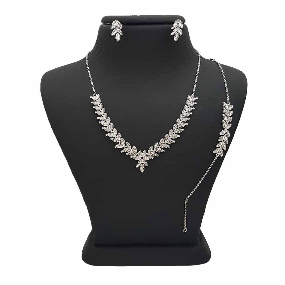 نیم ست نقره زنانه ترمه 1 کد SE 1058