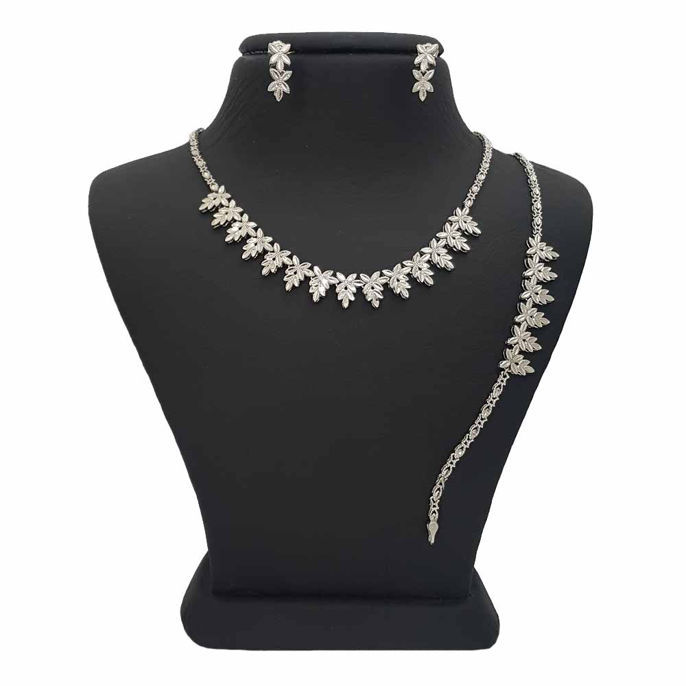 نیم ست نقره زنانه ترمه 1 کد SE 1063