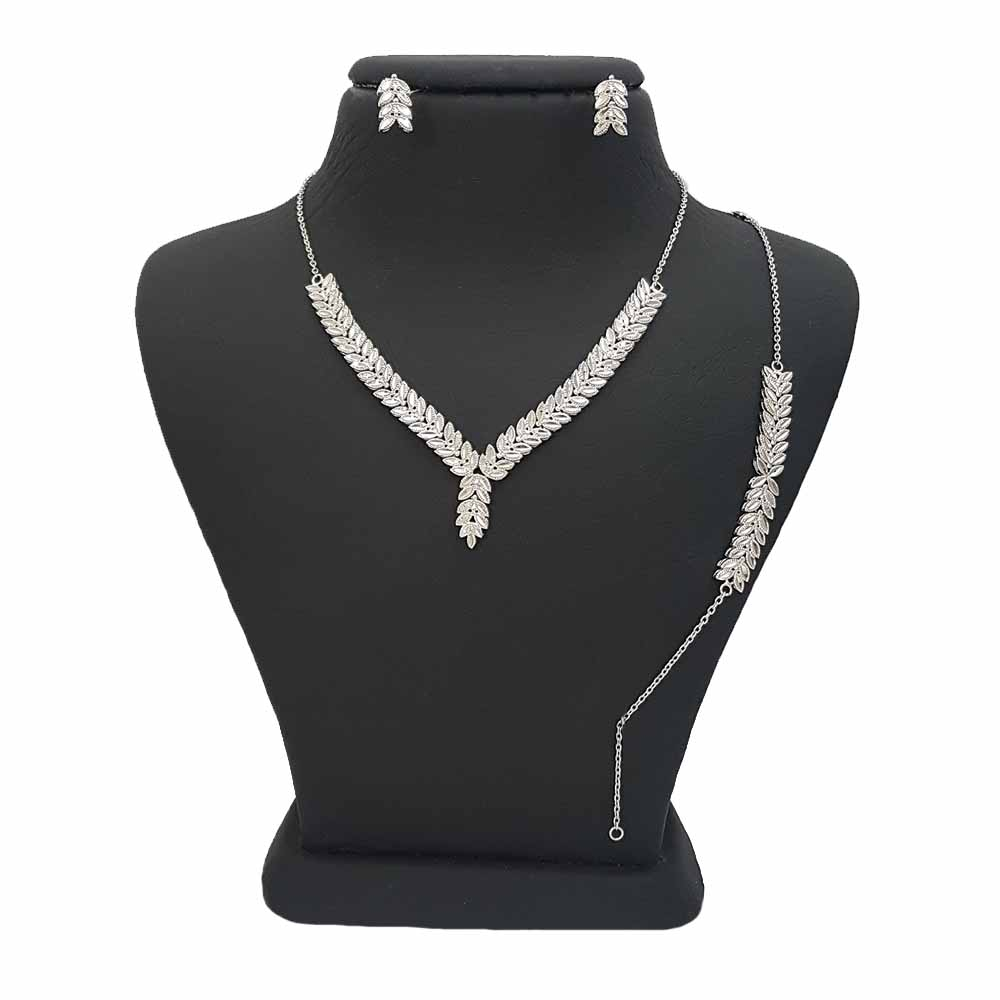 نیم ست نقره زنانه ترمه 1 کد SE 1064