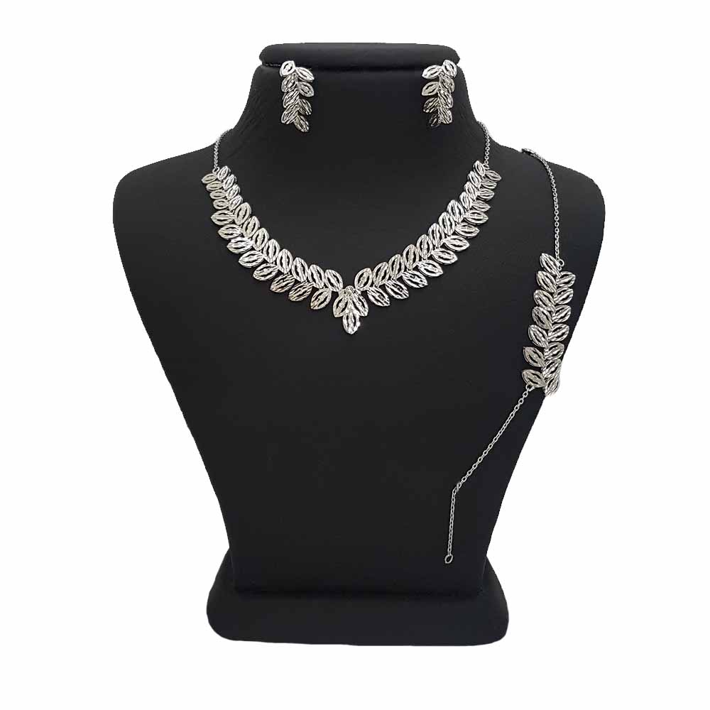 نیم ست نقره زنانه ترمه 1 کد SE 1066