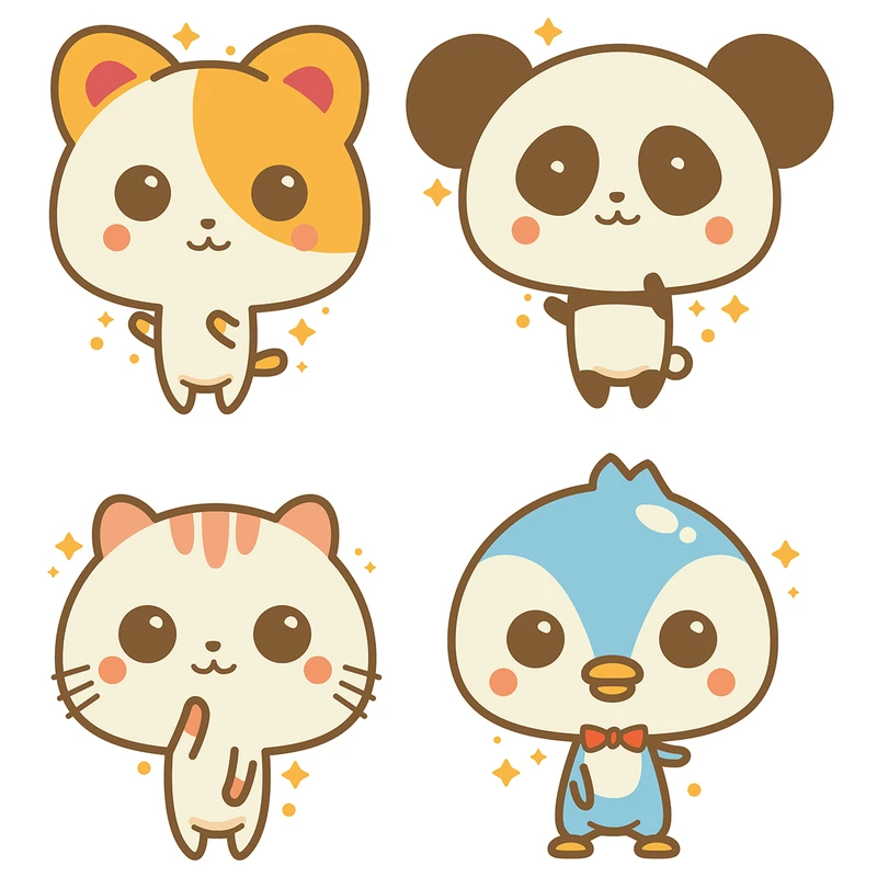 استیکر کلید پریز صالسو آرت مدل cute animals mjr