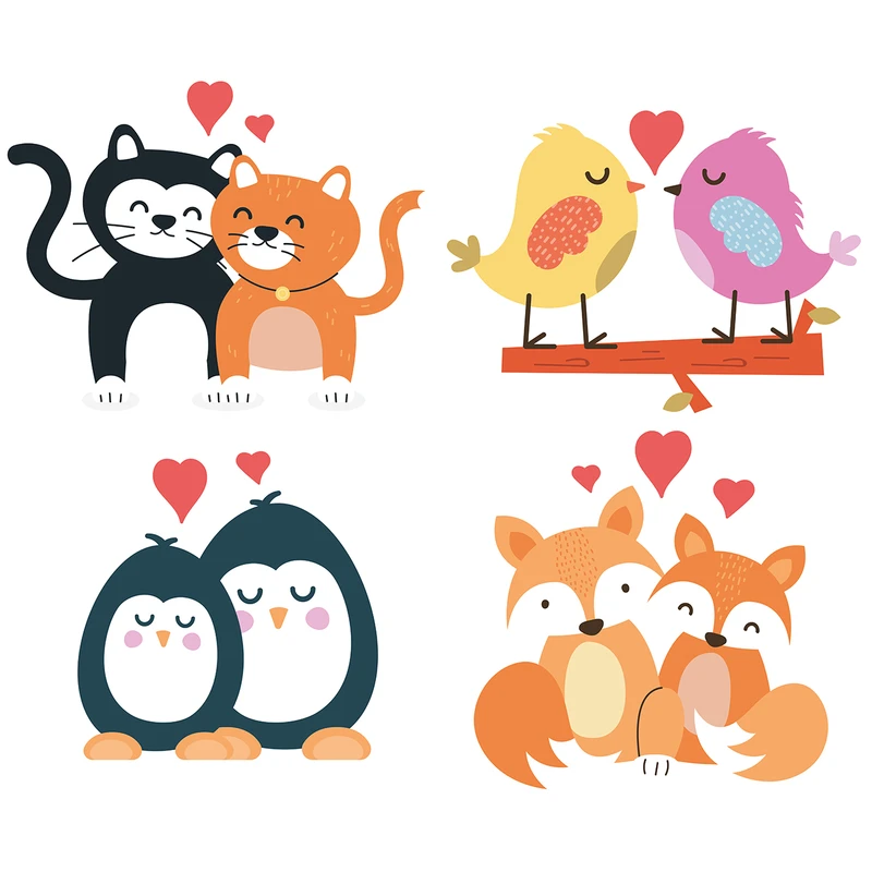 استیکر کلید پریز صالسو آرت مدل love animals mjr