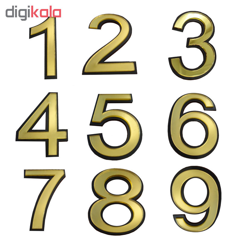 تابلو نشانگر طرح شماره واحد مدل snumb مجموعه 9 عددی