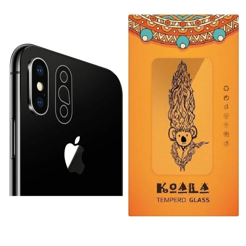 محافظ لنز دوربین کوالا مدل 9H-02 مناسب برای گوشی موبایل اپل Iphone X / XS