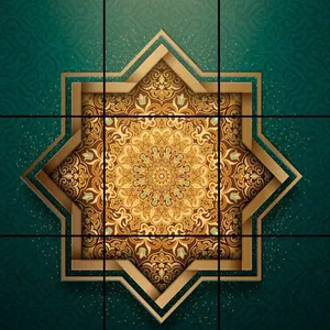 تایل سقفی مدل AZ33043 سایز 60*60 سانتی متر بسته 9 عددی 