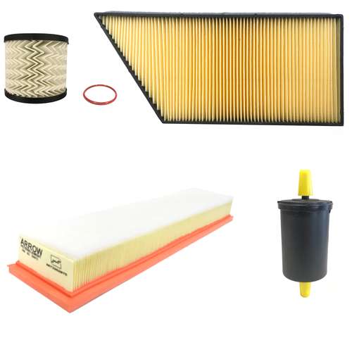 فیلتر روغن خودرو آرو کد 50793 مناسب برای پژو 206 به همراه فیلتر هوا و فیلتر کابین و فیلتر سوخت