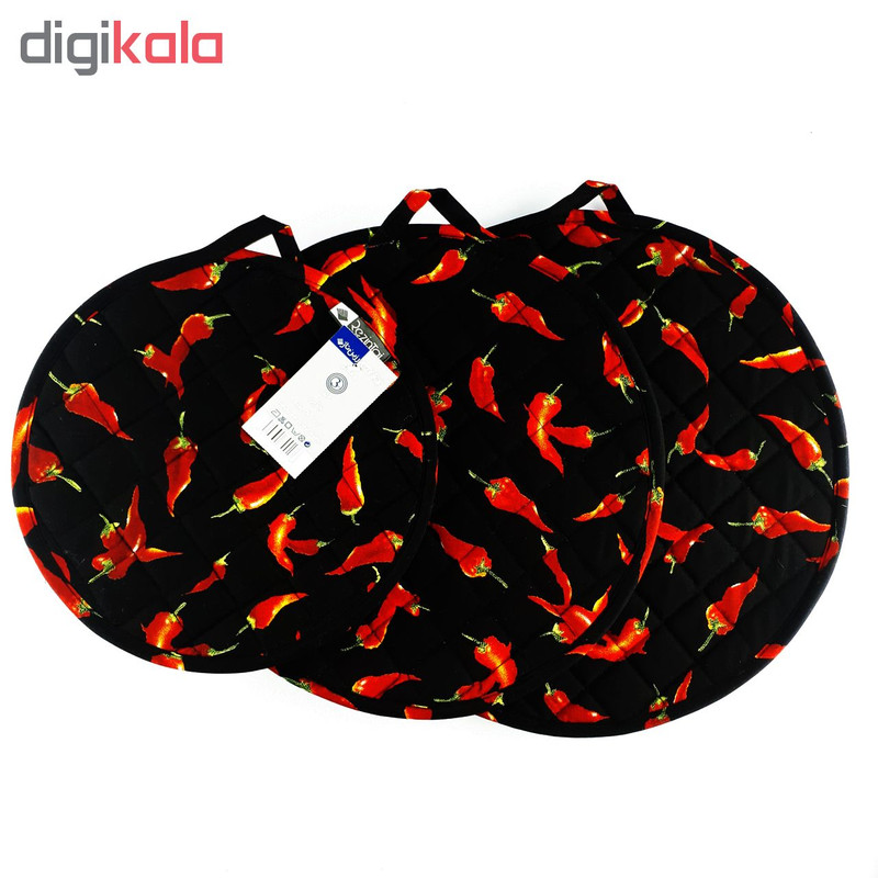 ست دم کنی 3 تکه رزین تاژ طرح فلفل