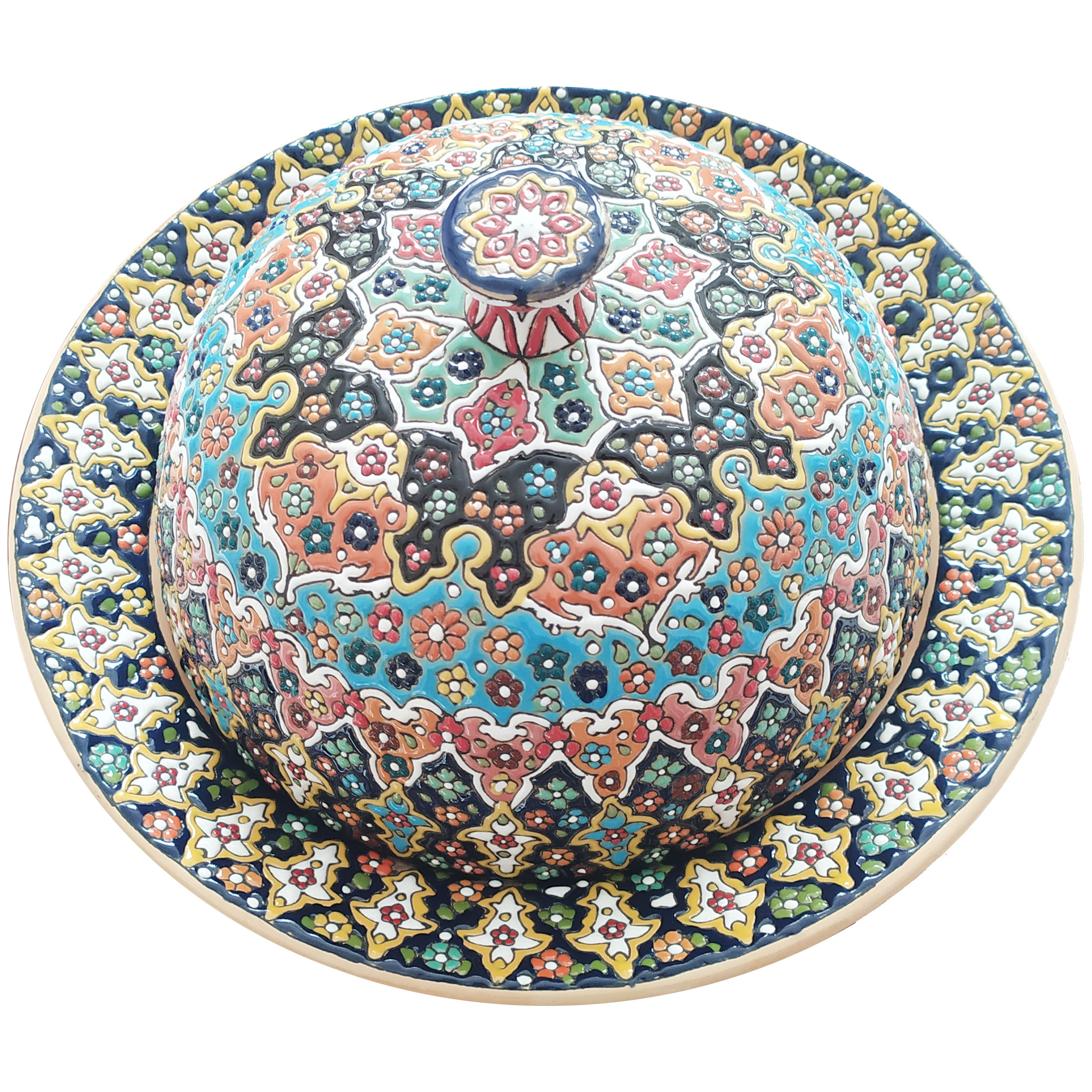 ظرف میناکاری سفالی مدل P-202