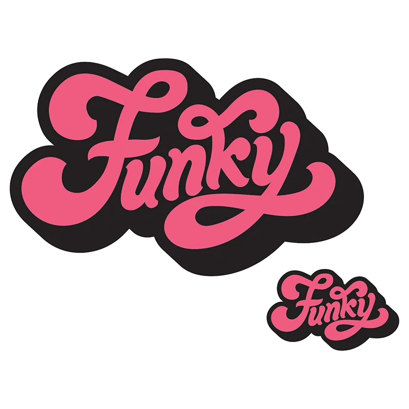 استیکر لپ تاپ طرح Funky مجموعه 2 عددی