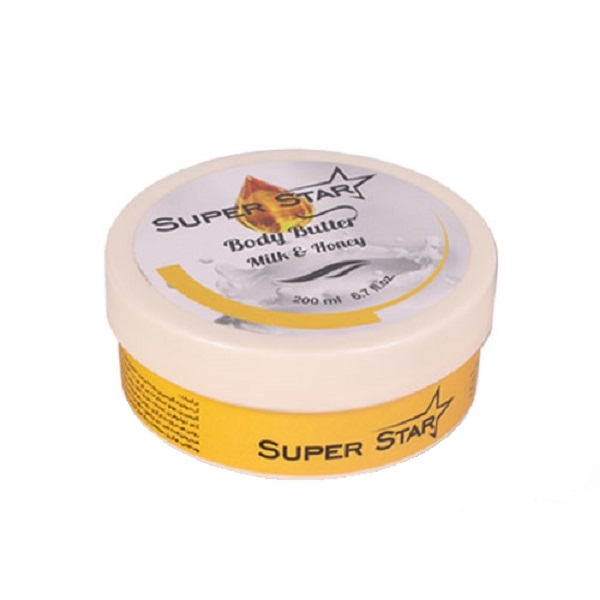کره بدن سوپر استار مدل milk & honey حجم 200 میلی لیتر