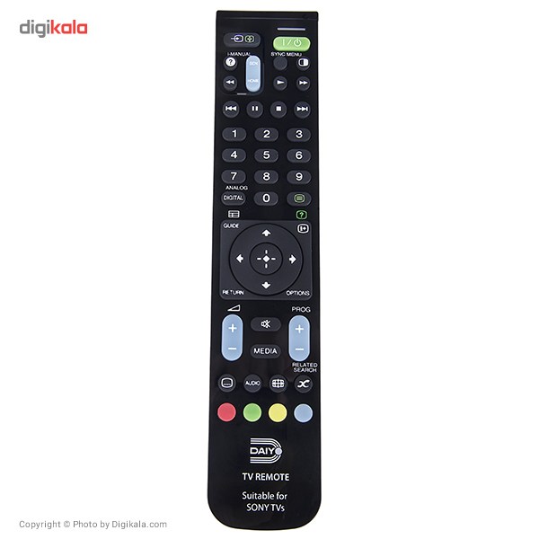 ریموت کنترل دایو مدل DRC 3005 مناسب برای تلویزیون‌های سونی