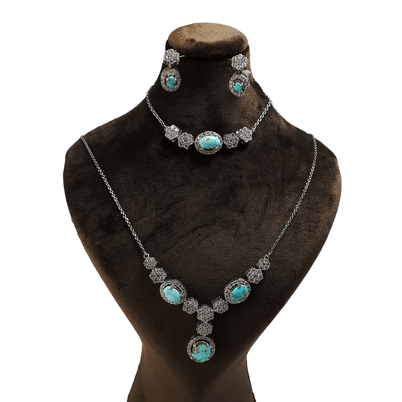 نیم ست نقره زنانه کد 2022