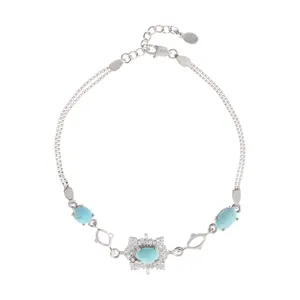 دستبند نقره زنانه کد 9809