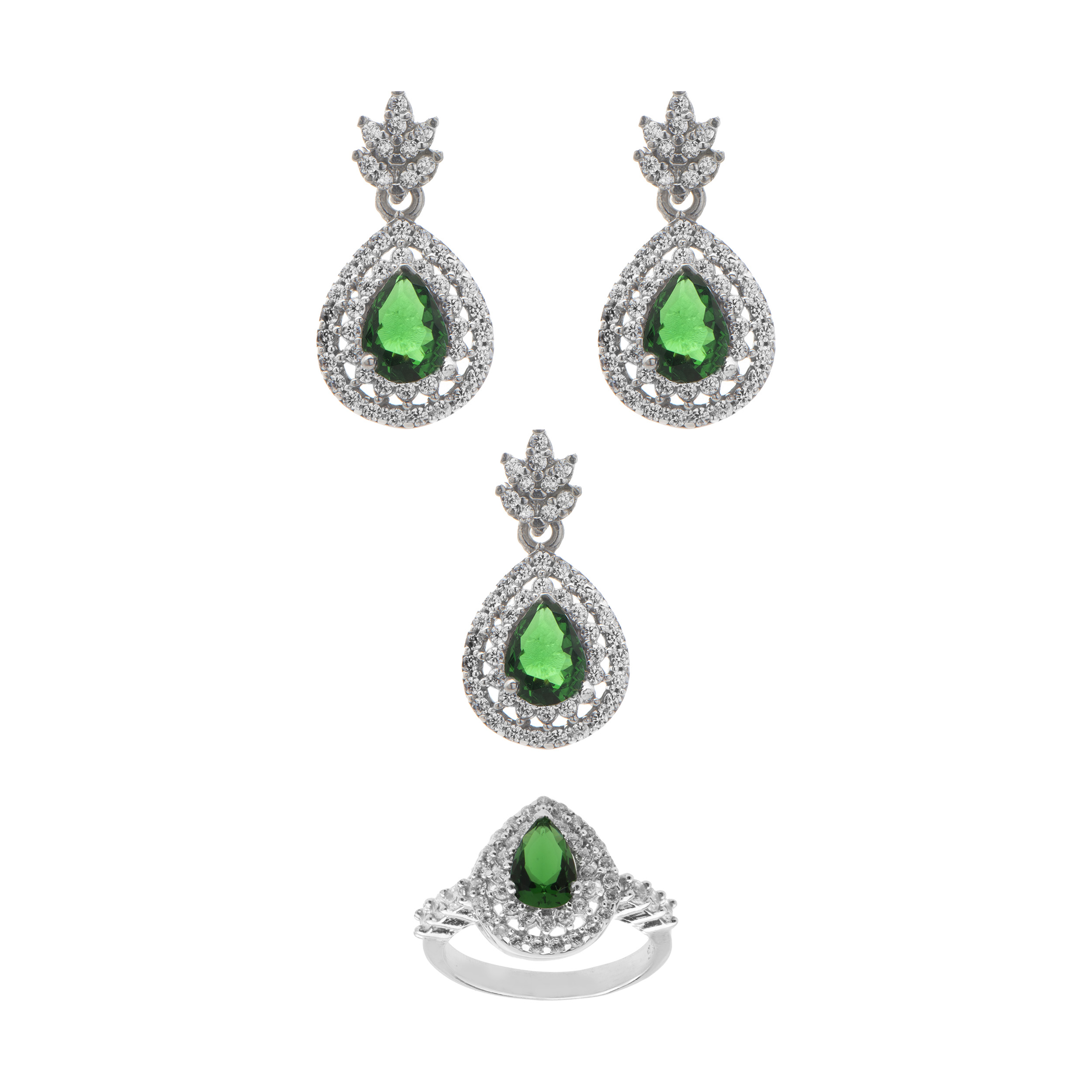 نیم ست نقره زنانه اکنو مدل OK4037M