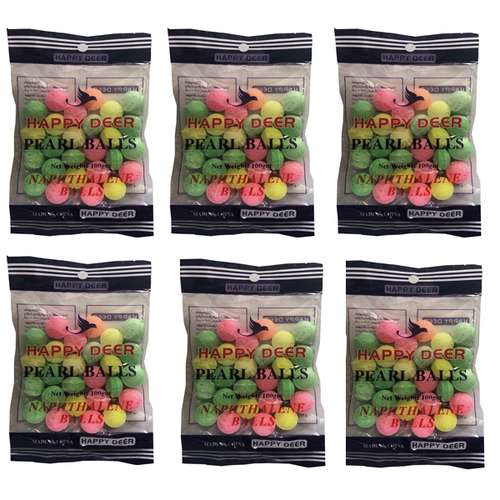 نفتالین خوشبو کننده هپی دیر مدل MB6 وزن 100 گرم بسته 6 عددی