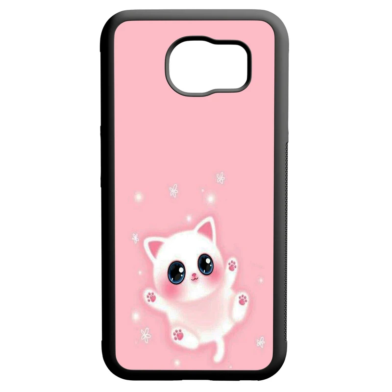 کاور طرح گربه کد 1105409140 مناسب برای گوشی موبایل سامسونگ galaxy s6 edge