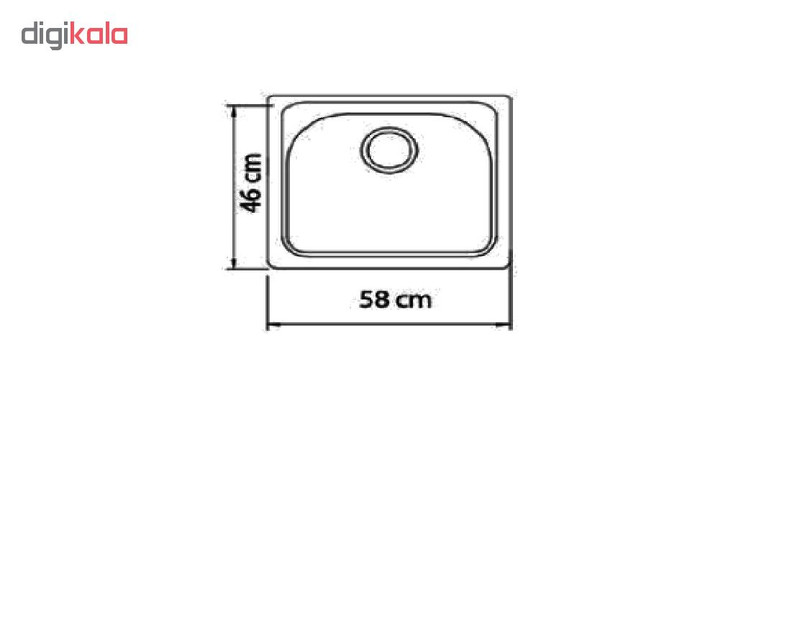 سینک ظرفشوئی شاین کد 400 توکار سینک ظرفشوئی شاین کد 400 توکار