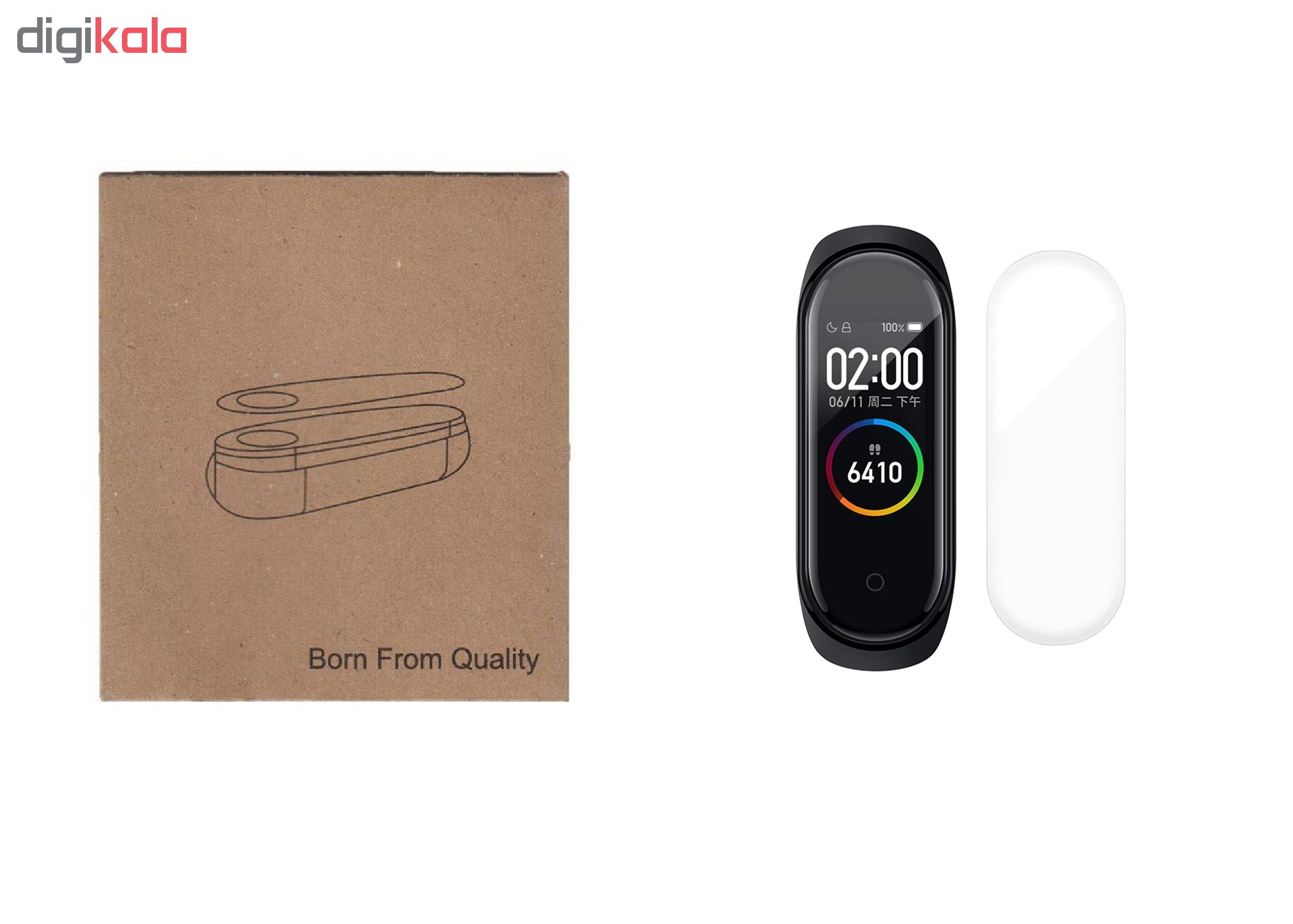 محافظ صفحه نمایش مدل mb4 مناسب برای مچ بند هوشمند شیائومی Mi Band 4 بسته 2 عددی